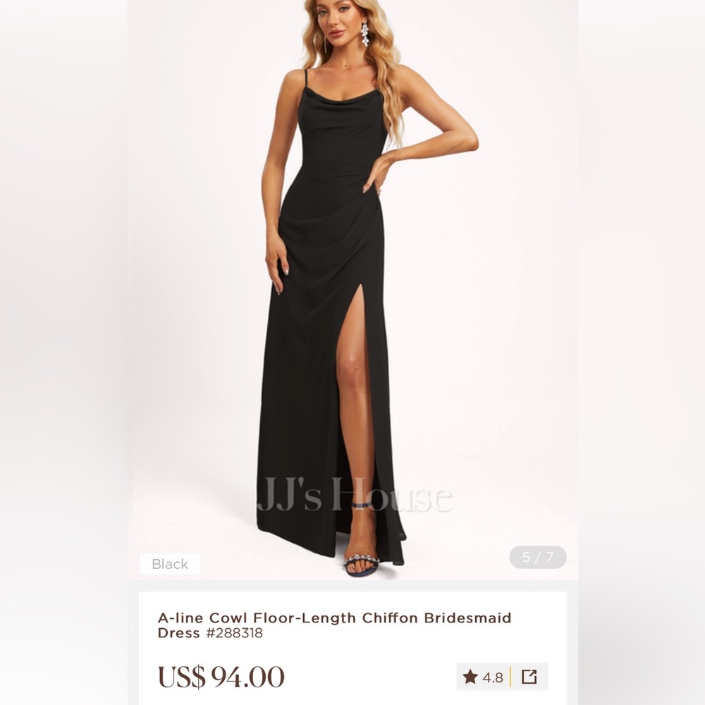 JJ’s House Black Bridesmaid Dress